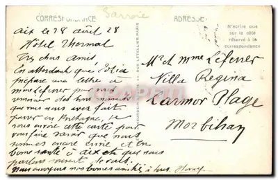 Aix-les-Bains - Le Revard 1545 m. di altezza e il Mont Blanc 4810 m. LL — n°96 — Verso