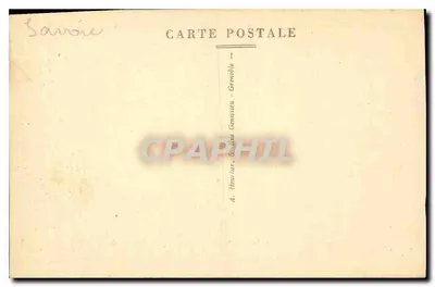 O Ponte da Abismo sobre o Chéran — vista do ponte suspensa entre falésias — editor Granville, n° 6929.3 — Verso