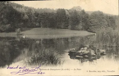 Castelo de Dampierre (S.-et-O.) — O Parque — A. Bourdier, imp.-édit., Versailles