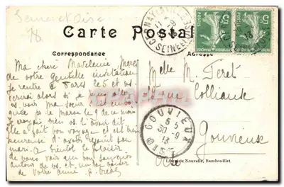 Castelo de Rochefort-en-Yvelines — Vista tirada das promenades — 1123 — Verso