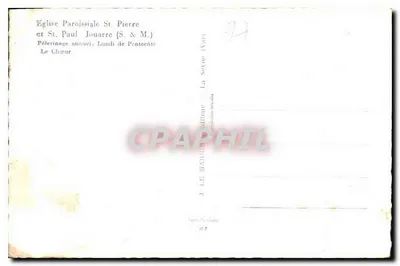 Interior da igreja — vista do altar — J. L. E. MAITRE Editor — Verso