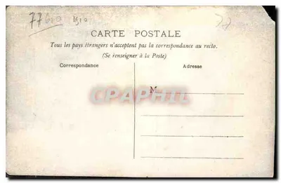 Fontenay-Trésigny (S-et-M) — Castelo da Plumasserie — editor não identificado — Verso