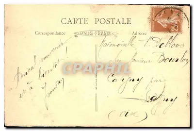 Alta Côme e la sua Abbazia — Dintorni di Yenne — Edit. X. Simona, n. 623 — Verso