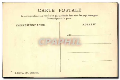 Chamonix — Wielkie Charmoz i Góra Republiki — Cl. G.-L. Arlaud — Rewers