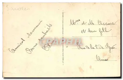 Assy-Passy — As cascata da Ugine — H. Savoue — Verso