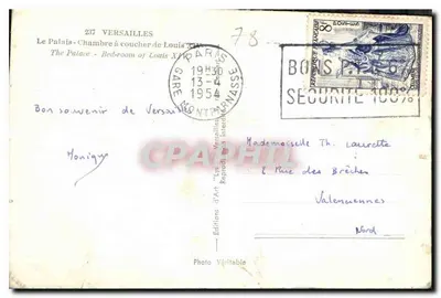 Sypialnia Ludwika XIV — Versaj — Wydawnictwo 'Lys' — Rewers