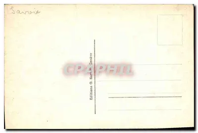 Chamonix — View of Mont-Blanc — Editions O. Sarot, Geneva, n° 1239 — Back
