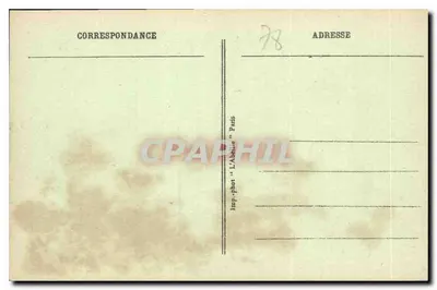 St GERMAIN-en-LAYE - Zamek (XVI wiek) i Kościół widziane z Parteru — Imp. phot. 'L'Abbaye' Paryż, n° 74 — Rewers