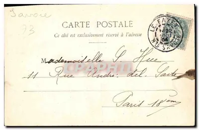 St Gervais — Waterval van Chodde — Marguerite, n° 925 — Achterkant