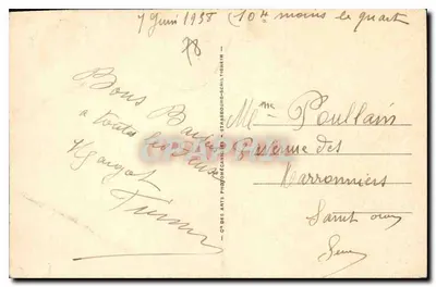 Rambouillet — O Castelo — Fachada Sul e os Parterres — LL.45 — Verso