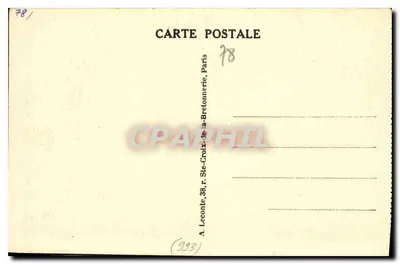 Versailles - O Palácio do Petit Trianon — editor F. Juy, n° 29 — Verso
