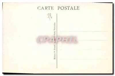 Versailles — Façade du Palais — Édition P. Girard, 9 rue Colbert, Versailles — Verso