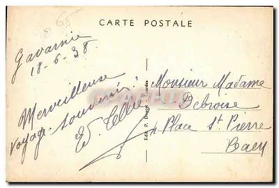 Gavarnie — Le Cirque et le Gave — P.D. — Wydawca P. Deicet, Lourdes — Rewers