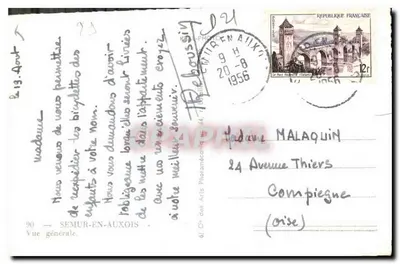 Widok ogólny — Semur-en-Auxois — C&P — Rewers