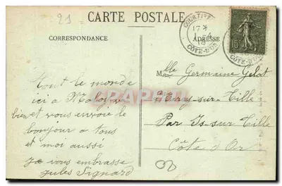 Dijon — Visão tirada da Igreja de São João — L. V., Editora — Verso