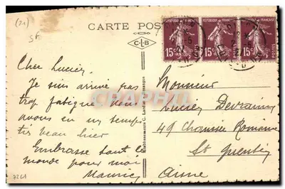 Dijon — Katedra Świętego Benignusa — wydawca C. Lardier, n° 3571 — Rewers