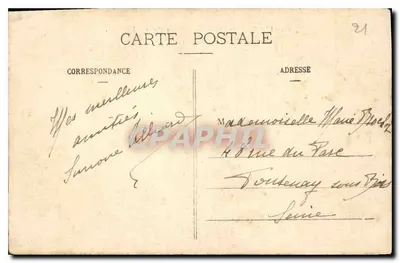 Dijon - Place Darcy i Hotel de la Cloche — L. V., wyd. — Rewers