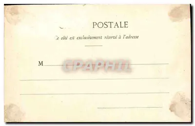 Stara pocztówka Auxonne Porte Nationale — Rewers