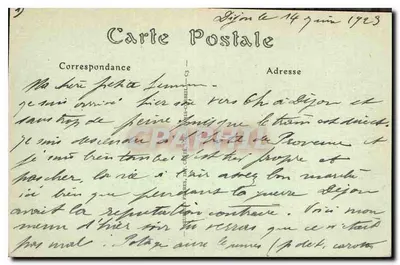 Dijon — Katedra Najświętszej Maryi Panny (szczegół) — ND Rot, nr 264 — Rewers