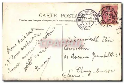 Dijon - 88 - Wejście do Prefektury — wydawca Fortail, nr 10 — Rewers