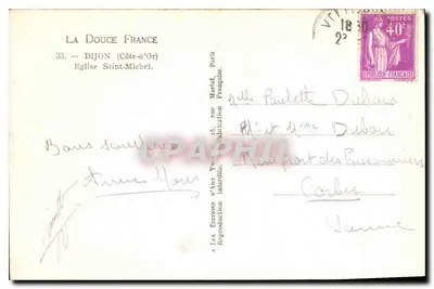 Kościół św. Michała — Dijon (Côte-d'Or) — Yvon — Rewers