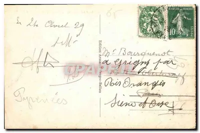 Gavarnie — Le Taillon i jego lodowiec — Wydawnictwo Armand Vergéz-Bellon, nr 46 — Rewers