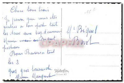 Kinderen bij een beek — berkennest — Antieke ansichtkaart Photodrom Glacee 802 — Achterkant
