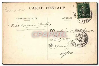 Lourdes — Miasto, Fort i Grand Jer — wydawca P96 — Rewers