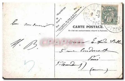 Lourdes — O Forte e o Ponte do Gave — V. P. Paris, Número 10 — Verso