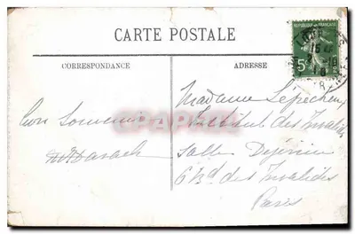 Lourdes — Ogólny widok i Pic du Jer — Karta pocztowa n°5 — Rewers