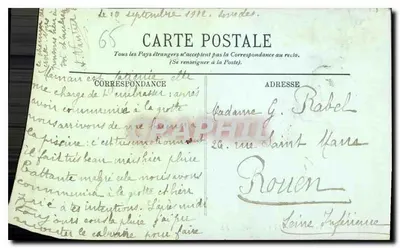 Lourdes — Het Kasteel en de bergen — LL. — N° 180 — Achterkant