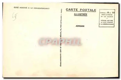 Lourdes — Zamek-Fort — widok zamku na górze z mostem na tle — wydawca LL, nr 22 — Rewers
