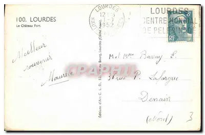 Zamek Fort — Lourdes — Wydawnictwo Sztuki C. L. D. — Rewers