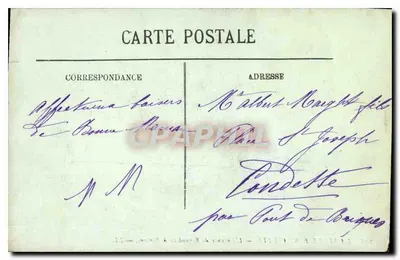 Dzieciństwo Bernadette w Bartrès — LL. — N° 291 — Rewers