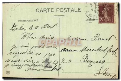 Lourdes — widok panoramiczny na Krzyż — J. P. L'Abaque Frères, Toulouse — Rewers