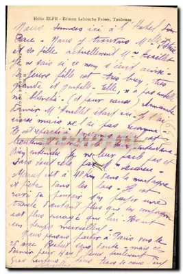 Vale montanhoso nevado — Editor Hélio, Toulouse — Verso