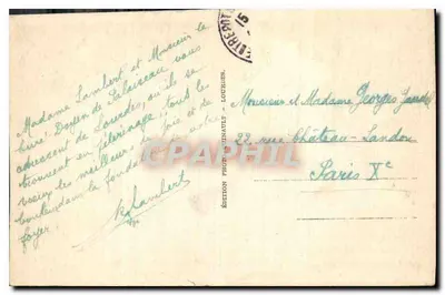 Lourdes — La Gruta Milagrosa — Edición Fot. Renault, n°46 — Reverso