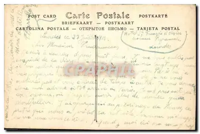 Statua Świętego Martyna — Lourdes — Statua religijna, Rue Donaparte, Paryż, oferowana przez Diecezję Tours w 1911 roku — Rewers