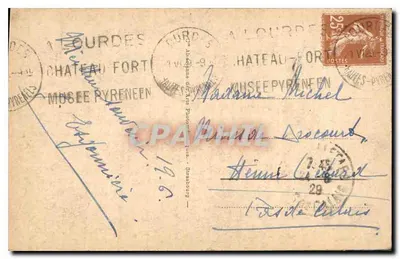 LOURDES - De Basiliek - Uitzicht genomen vanaf het Kasteel-Fort — Achterkant