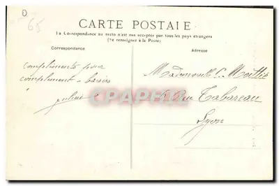 Lourdes — Bazylika, Widok z góry — Les Pyrénées, n° 543 — Rewers