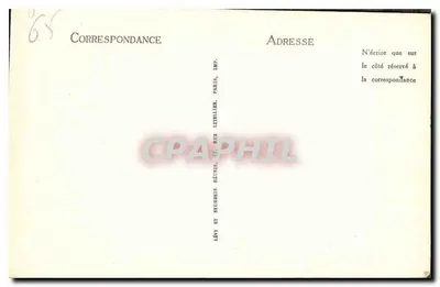 Lourdes — Widok na zamok i góry — LL, n°16 — Rewers