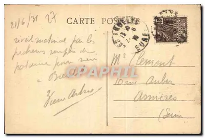 Les Andelys (Eure) - Zamek Gaillard — Fotografia Georges André - Vernon — Rewers
