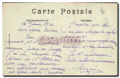 Stara pocztówka Evreux — Strzałka Katedry — LL. n°81 — Rewers