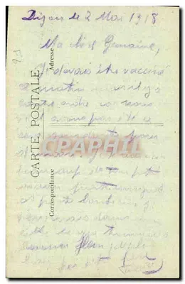 Dijon - Katedra św. Michała — widok fasady — wydawca L. Géron, nr 6 — Rewers