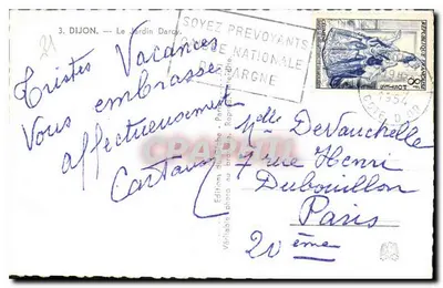 Le Jardin Darcy — Dijon — Wydawnictwo Globe — Rewers
