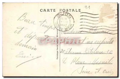 Dijon — Wieża Bar — D. D. n° 132 — Rewers