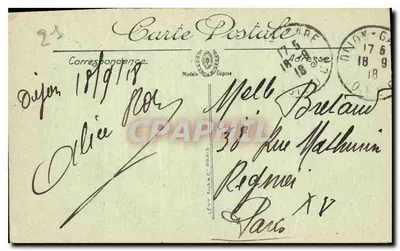 Dijon — Katedra św. Michała — Wydawca L.I. nr 21 — Rewers