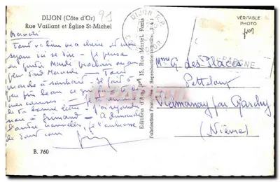Kościół św. Michała — Dijon — Prawdziwy fototyp — Rewers