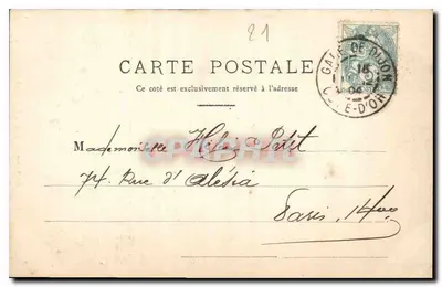 Dijon — Poço de Moisés — Moisés, Davi e Jeremias — Editor desconhecido, n° 50 — Verso