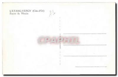 L'Étang-Vergy — Źródło Meuzin — Combier & Acon — Rewers
